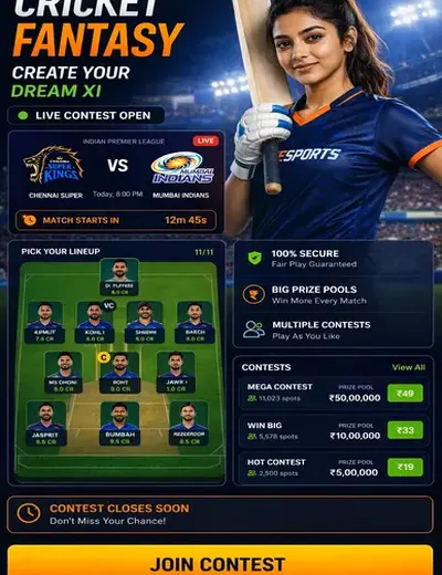 Rummycashguru (rummy cash guru) fantasy cricket & matchday visual 3